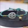Charm-Armbänder, Schmuck-Armband, ein natürliches Jade-Handseil, Cartoon-Kaninchen, Lotuswurzelscheibe, Qingshui Yuanzhufu Marke, Damen-Einzel-gewebter Tropfen
