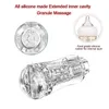 NXY Adult toys Flesh Vibrating Light Massager Vagina Real Pussy Male Sex Masturbation Adults Toys Pussys Masturbator Cup For Men 1204