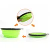 Collapsible Dog Bowl Water Bowls for Cats Dogs, Portable Pet Feeding Watering Dish for Walking Parking Traveling Camping Hiking with Carabiners 350ml Wholesale J05