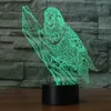 Adler Vogel Specht Papagei Tier Acryl 7Color Schreibtischlampe 3D Lampe Neuheit LED Nachtlicht Millennium Falcon Licht