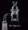 Quartz Banger+Spinning Carb Cap + terp pearls dab smoke accessories 10mm 14mm 18mm Male Female 5mm Thick Domeless nail for Oil Rig Bong