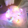 LED Luminous Flower Hair Rope Scrunchies Acessórios