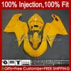 Injection Fairings For DUCATI ALL Yellow 848 1098 1198 S R 848R 1198R Bodywork 18No.8 848S 1098S 2007 2008 2009 2010 2011 2012 1098R 1198S 07 08 09 10 11 12 OEM Body Kit