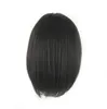 Mode kvinnlig svart kort straight peruk är uppdelad i Bobo 3 olika färger