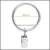 Other Decor Decor Home Gardencurtain Ring For Curtains And Poles Rustproof Matte Curtain With Clips Drapery Rings Drop Delivery 2021 Hutjw