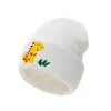 Mode Geborduurde Cartoon Dinosaurus Animal Beanie Caps Peuter Kinderen Hoeden Voor Jongens Meisjes Gebreide Baby Baby Winter Dikke Kinderen Leuke Hoed 0-3Y