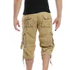 Casual shorts män sommar kamouflage bomull last shorts män camo kort byxor homme utan bälte droppe kalvlängd byxor 210720