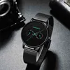 Мужские часы Top Brand Brand Luxury Многофункциональный маленький циферблат из нержавеющей стали сетки INS в стиле водонепроницаемые наручные часы Relogio Masculino 210527