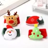 Jularmband Clap Circle Toys Kids Favor Gifts Santa Claus Christmas Birthday Party Decor Theme Dh8556