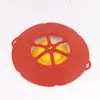 Spill silicone cover FDA&LFGB silicone spill-proof cover dustproof check overflow cover products red