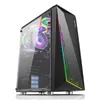 HESTART ATX Computer Gaming Case Desktop Support M-ATX / ITX اللوحة الأم ل PC Gamer مع USB3.0 - أسود