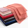 BT vendendo lenço de chiffon muçulmano simples de alta qualidade respirável com glitter