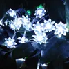 Strings LED Lotus Light String 10/40/50/80leds Flower Garland Lights For Wedding Xmas Ramadan Year Fairy Decoration Battery Powered