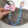 Włosy peruki Akcesoria dla dzieci Dziewczyny Unicorn warkocz elastyczne opaski do włosów Liny Krawaty Kucyk głowy Motyl Głowy M3951
