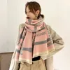 Scarves Korean Autumn And Winter Leopard Print Imitation Cashmere Scarf Women Warm Thick Shawl Double-sided 60*190cm