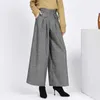 2020 Winter Quente Lã Mulher Calças Femininas Cintura Alta Plissada Pleated Pant Calças Capris para Mulheres Calças Mulher Plus Size 4xl Q0801