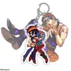 Anime Jojos Bizarre Aventura Acrílico Keychain Dos Desenhos Animados Jacaro Kujo Figura Chaveiro Presentes Chave Titular Pingente Chaveiro G1019