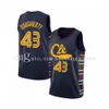 basket Brad personalizzato uomo donna gioventù # 43 Daugherty ClevelandCavalier maglie da basket 2021 maglia rossa blu lasciare numero nome