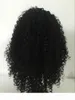 Linda África feminina longa encaracolada preta renda frontal peruca de cabelo sintético3111185