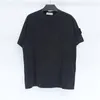 여름철 크루 넥 구멍 남자의 티셔츠 유럽 및 미국 패션 브랜드 느슨한 간단한 커플 반팔 배지