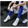 1 par high elasticitet fotboll fotboll shin vakt vuxna strumpor kuddar professionell legging shinguards ärmar skyddsutrustning