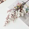 Flores decorativas Wreaths Gypsopsophila Bouquet de casamento artificial Fake Flow Flower Plant Silk Diy Window Ornamentos Q61