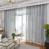 Grey White Curtains living luxurious curtain kitchen bedroom simple tulle Sheer Curtains X-WP067 *30 Y200421