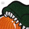Haft ręcznik Cartoon Dinosaur Chenille Patch Custom Szycie na Odznaka Super Chłodna Koszykówka Patchwork Naklejki Aplikacje do Torby Odzieżowe