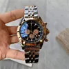 Men Watches 45mm Big Dial Luminous Waterproof Calendar Fashion Wristwatch Top AAA Stainless Steel chrono Watch montre de luxe
