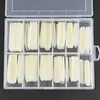 Valse nagels 120pcs / box XXL vierkante volledige dekking pers op nagel tips helder / natuurlijk extra lang rechte manicure gereedschap nep va-08