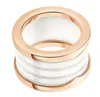 50%off fashion titanium steel love ring silver rose gold ring for lovers white black Ceramic couple ring For gift jers