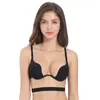 Sexy Womens Lingerie with A Deep Uneck Ecmln Push Up Bra U Shaped Sexy Strapless Bra Thin Half Cup Underwear Beauty Back T200609