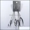 Dangle & Chandelier Earrings Jewelry Womens Tassel Long 2 Chain Hangers Peach-Shaped Slices Ear Hook Earring Drop Delivery 2021 Phffq