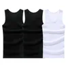 3pcs/lot man's Cotton Solid Solid Seamless Noundwear Brand Clothingメンズノースリーブタンクベスト快適なアンダーシャツメンズアンダーシャツ210308