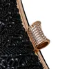 Pochette de soirée argentée pour femmes, sac à main de luxe de styliste avec perles, épaule pour fête de mariage, zd1931