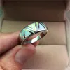 Géométrique Mariée Bague De Fiançailles Vintage Mâle Femelle Blanc Opale Pierre Anneau De Mode Argent Couleur De Noce Anneaux Pour Femmes Hommes X0715