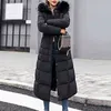 Stil Trendy Ceket Kadınlar Kış Ceket Pamuk Yastıklı Sıcak Maxi Kirpi Ceket Bayanlar Uzun Mont Parka Femme Ceket 211108