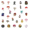 50PcsLot Color Mushroom Waterproof Sticker Children Gift DIY Skateboard Luggage Refrigerator Notebook Decal Sticker4694683