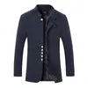 Top Grade Style Brand Casual Fashion Slim Fit Business Grey Classic Men Suit Jackor Blazer Coats Herrkläder 211120