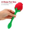 NXY Vibradores Olo Rose Forma Cauda Vibração Sucking Vibrador 2 em 1 brinquedos sexuais para mulheres Clitóris Estimulação Bugina Massager Anal Plug 0210