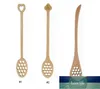 Mel Honey Honey Spoons Colher Longo Colher Colher Ferramentas de Bee Honey Stirrer Muddler Muddler Stickring Dipper Madeira Escultura Madeira Estilo Deitar OWE7303 Preço de fábrica