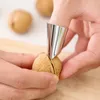 Ferramentas de pinhão de pinho de casa ferramentas de cozinha de aço inoxidável guardado de mão Pecan clipe Castanha peeler 4 * 2.5cm xd24591