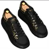 Luxe Designer Black Business Trouwjurk Schoenen Mode Lace Up Causal Flats Moccasins Air-Cushion Walking Foothow Show Sneakers