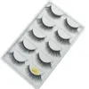 Makeup 5 Pairs Set False Eyelashes 3D Mink Lashes Soft Thick Eyelash G800 Crisscross Winged Natural Long No Fall Off High Quality