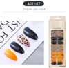 Hoge Kwaliteit 24pcs / Box Multicolor Stiletto Press On False Nails Leopard Wear eindproduct Wearable Full Cover Decor Tips Art