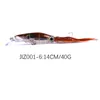 Fishing Lure 14cm 6 Color 40g 3D Eyes Bait cake Beard baits octopus Luer Integrated Artificial bionic Plastic