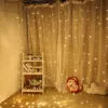 3x 300LED Icicle String Lights Christmas Fairy Garland Outdoor For Wedding Party Curtain Light Decoration Y200603