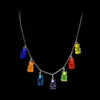 Candy Color Gummy Mini for Women Christmas Gifts Cute Animal Pendants Jewelry