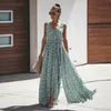 Femmes robe d'été imprimé fleuri Maxi robes bohème Hippie plage longue robe femmes vêtements vestidos de verano