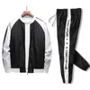 Men's Tracksuits Autumn Casual Sweatshirt Sports Suit Men 2021 Korean Version Of The Trend Baseball Collar Jacket Outfit Set